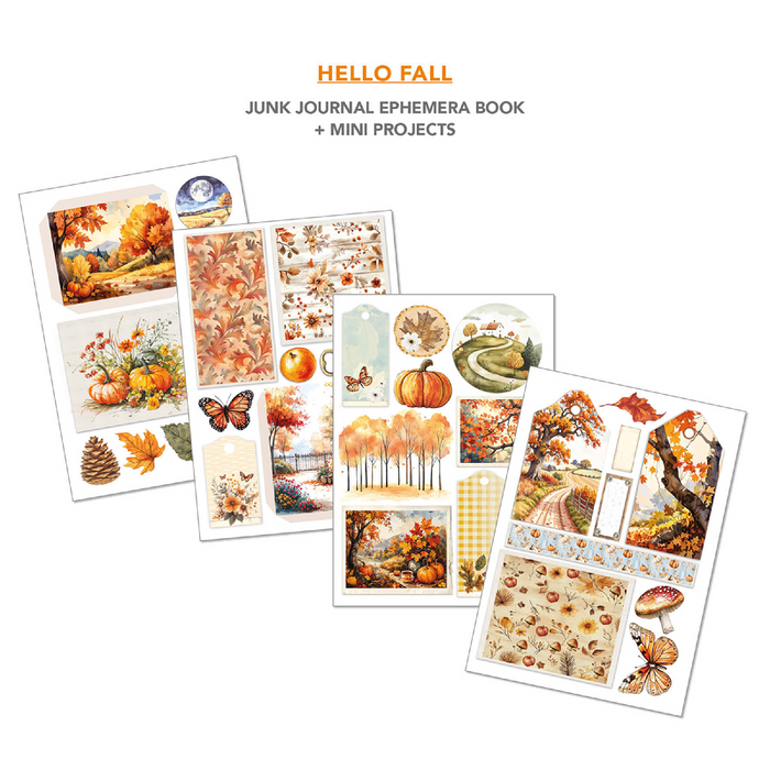 Ciao Bella Hello Fall A4 Junk Journal & Ephemera Book