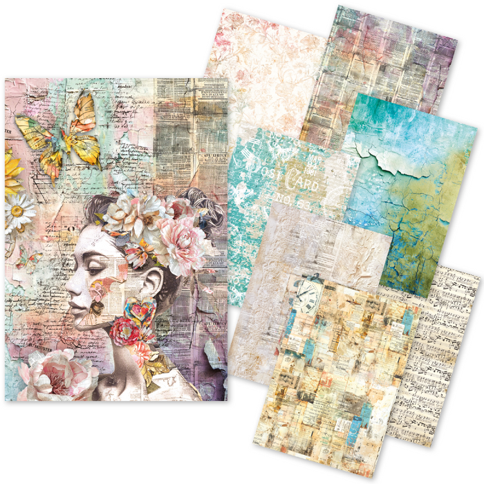 Ciao Bella Paper Craft Mix The Sound of Spring A5 Paper Pack