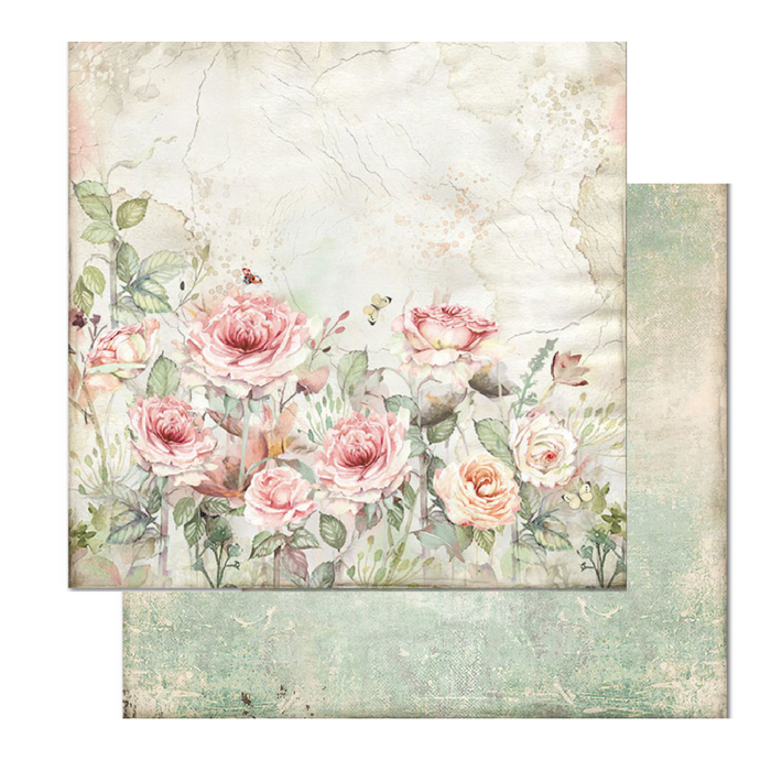 Stamperia House Of Roses 8" x 8" Scrapbooking Paper Pad