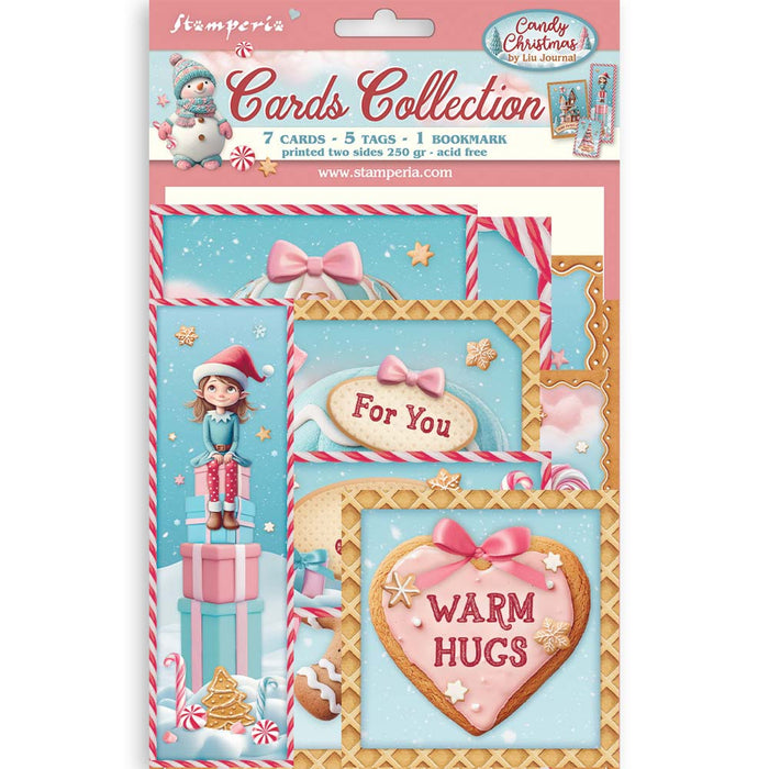 Stamperia Candy Christmas Cards & Tags Collection