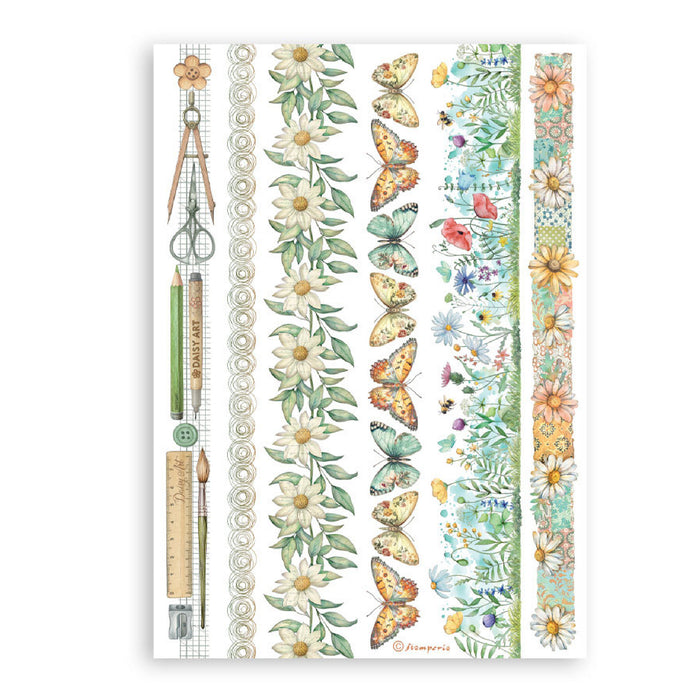 Stamperia Daisy Art A5 Washi Pad