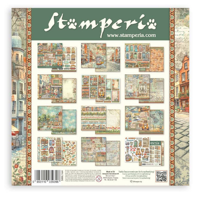Stamperia Art Of Travelling  12" x 12" Scrapbooking Paper Pad
