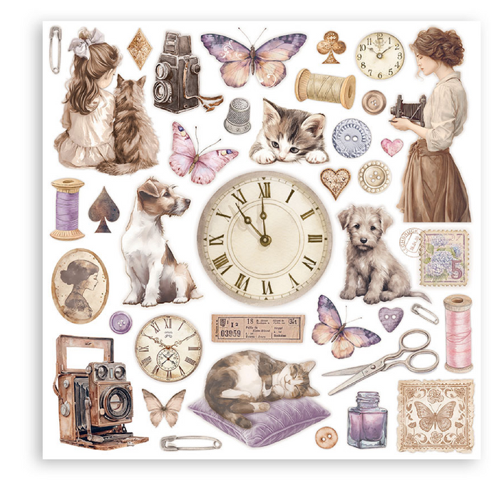 Stamperia Quiet Days 12" x 12" Single Faced Maxi Paper Pad