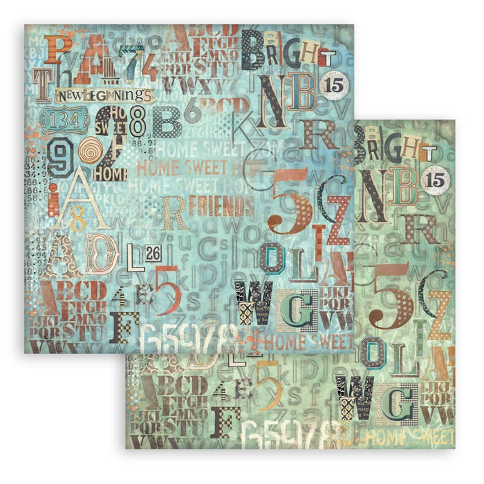 Stamperia Furry Friends 8" x 8" Background Selection Paper Pad