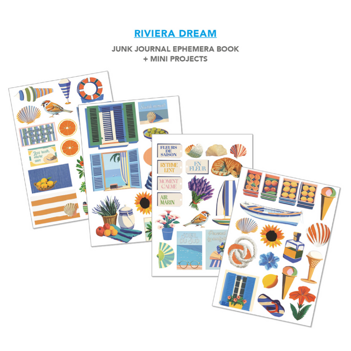 Ciao Bella Riviera Dream A4 Junk Journal & Ephemera Book