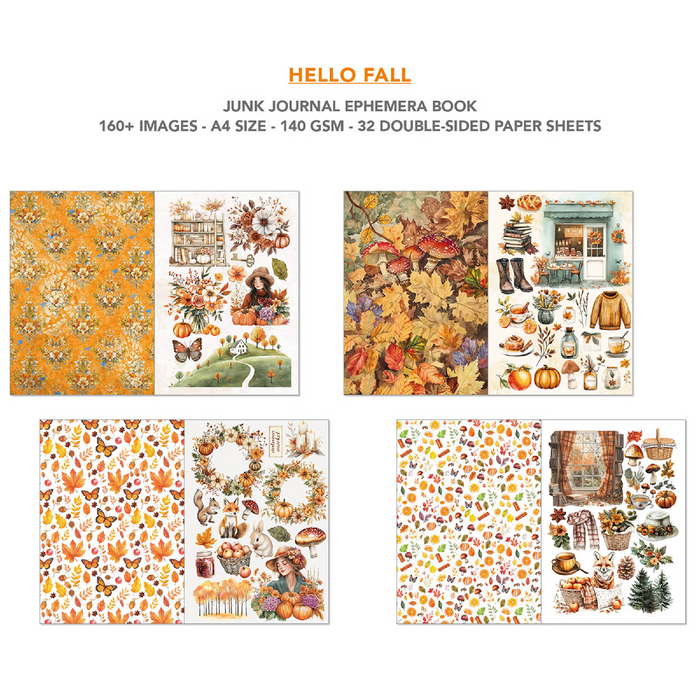 Ciao Bella Hello Fall A4 Junk Journal & Ephemera Book