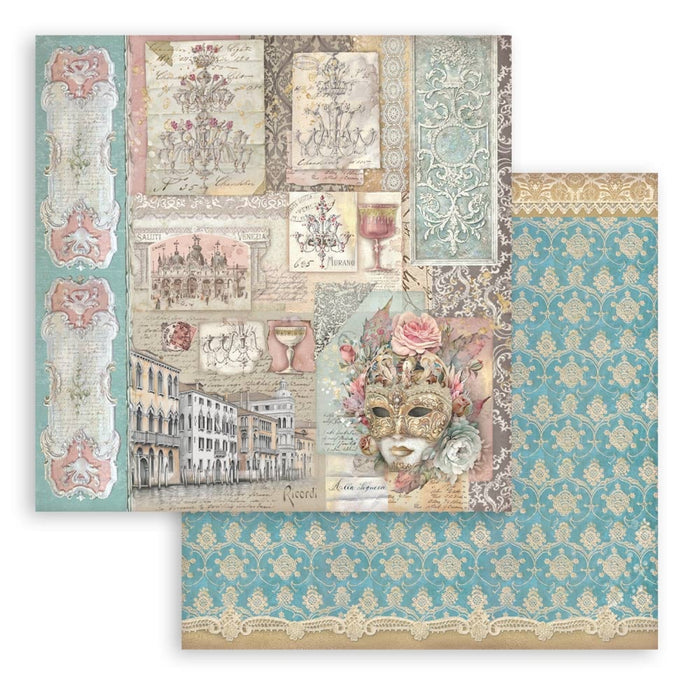 Stamperia Venice City Of Art 8" x 8" Scrapbooking Paper Pad