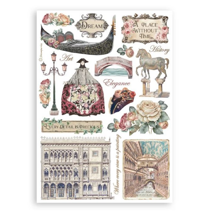 Stamperia Venice City Of Art Washi Pad
