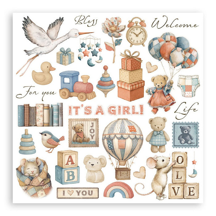 Stamperia Baby Rub On Transfers - Assorted Pack