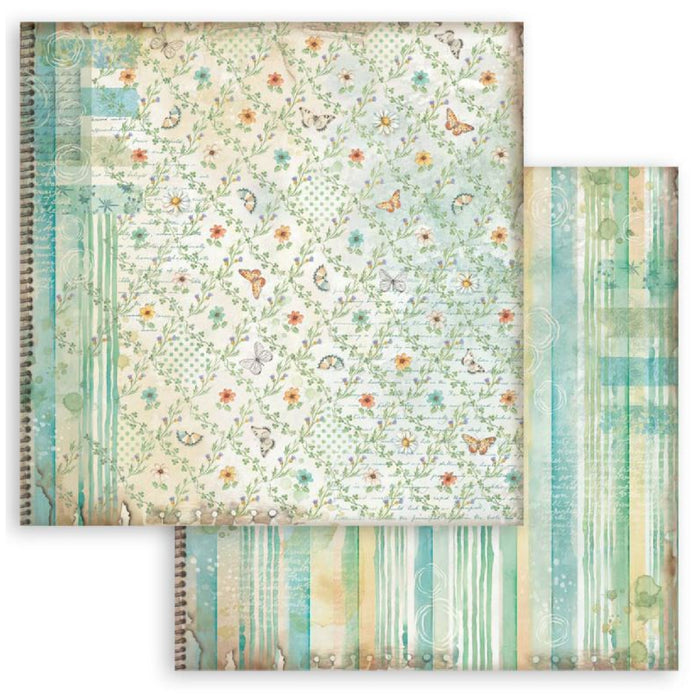 Stamperia Daisy Art 12" x 12" Maxi Backgrounds Selection Paper Pad