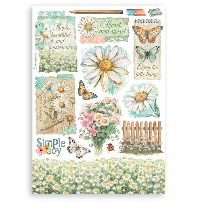 Stamperia Daisy Art A5 Washi Pad