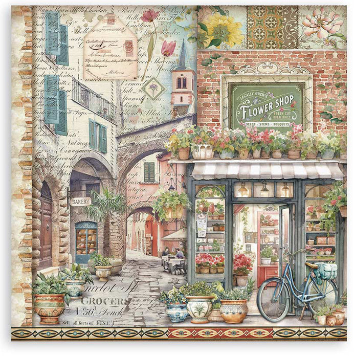 Stamperia Art Of Travelling 12" x 12" Single Faced Maxi Paper Pad