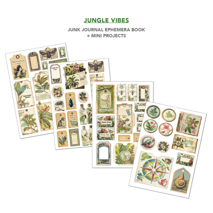 Ciao Bella Jungle Vibes A4 Junk Journal & Ephemera Book