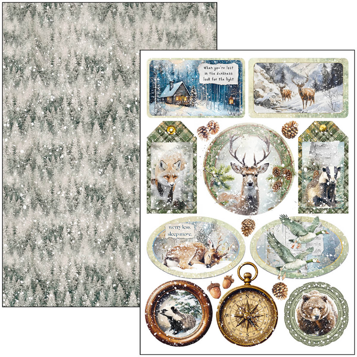 Ciao Bella Forest Tales A4 Scrapbooking Paper Set
