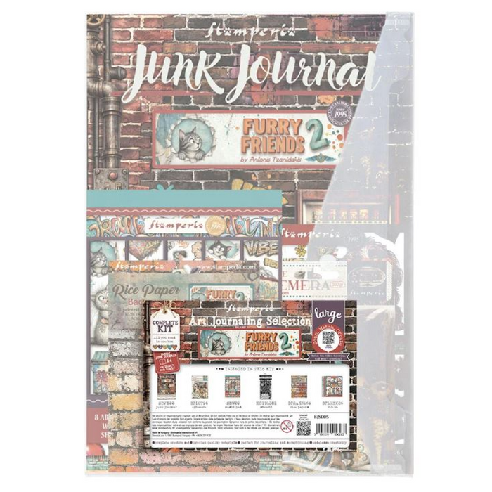 Stamperia Furry Friends 2 Art Journaling Selection Large