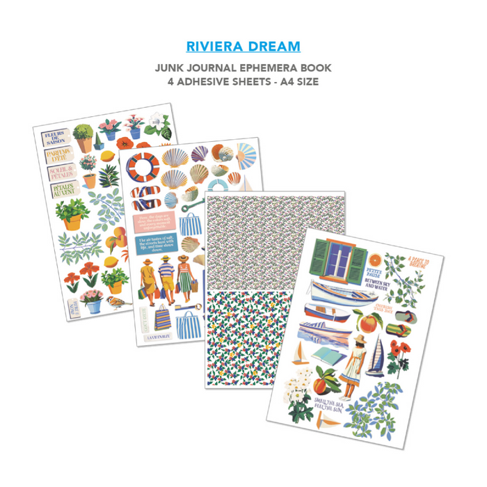 Ciao Bella Riviera Dream A4 Junk Journal & Ephemera Book