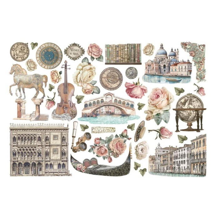 Stamperia Venice City Of Art Ephemera