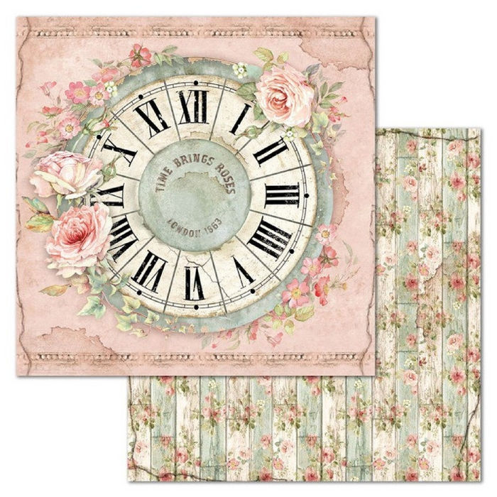 Stamperia House Of Roses 8" x 8" Scrapbooking Paper Pad