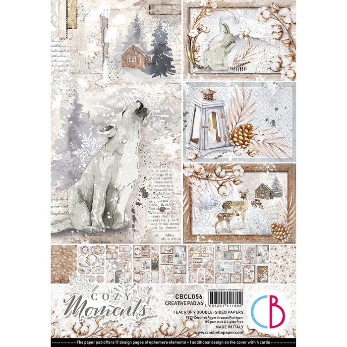 Ciao Bella Cozy Moments A4 Scrapbooking Paper Set