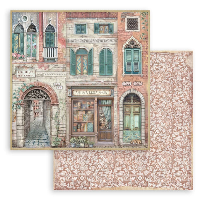 Stamperia Venice City Of Art 8" x 8" Scrapbooking Paper Pad