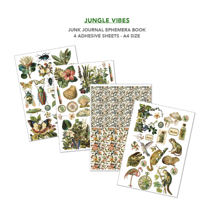 Ciao Bella Jungle Vibes A4 Junk Journal & Ephemera Book