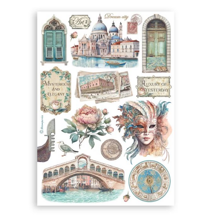 Stamperia Venice City Of Art Washi Pad