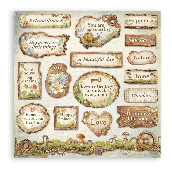 Stamperia Hidden Grove 8" x 8" Single Faced Maxi Paper Pad