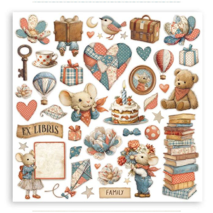 Stamperia Family 8" x 8" Scrapbooking Paper Pad