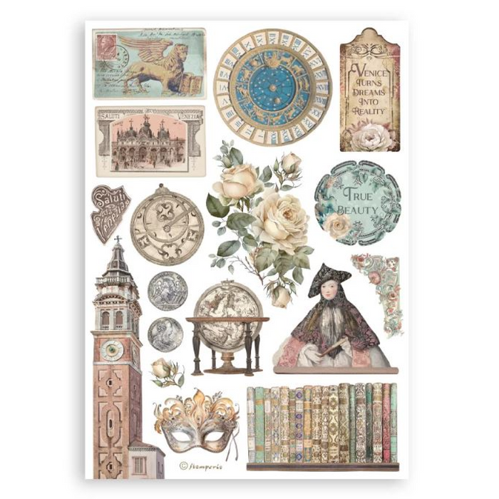 Stamperia Venice City Of Art Washi Pad