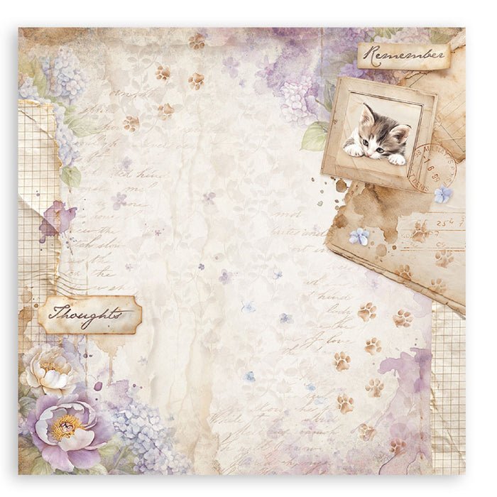 Stamperia Quiet Days 8" x 8" Single Faced Maxi Paper Pad