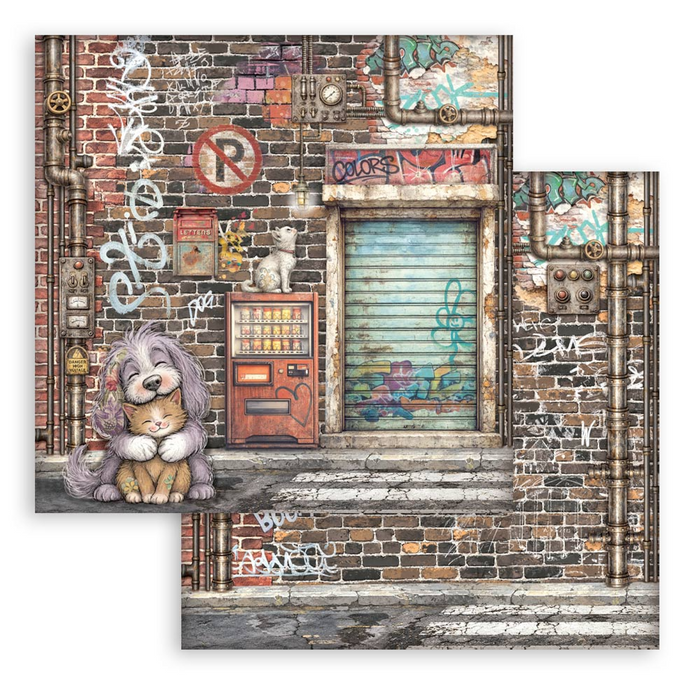 Stamperia Furry Friends 2 8" x 8" Scrapbooking Paper Pad