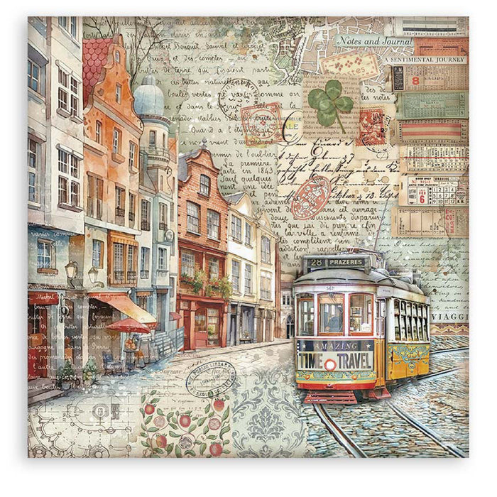 Stamperia Art Of Travelling 12" x 12" Single Faced Maxi Paper Pad