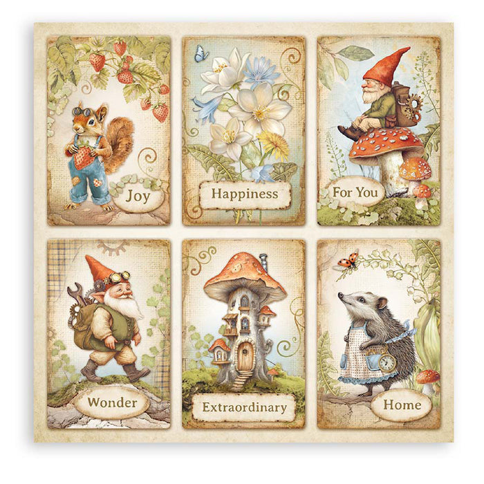 Stamperia Hidden Grove 8" x 8" Single Faced Maxi Paper Pad