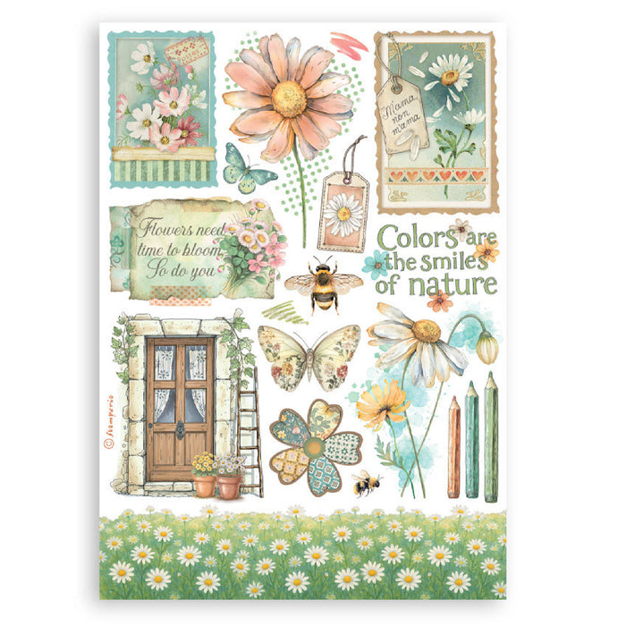 Stamperia Daisy Art A5 Washi Pad