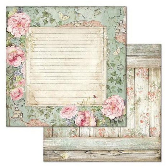 Stamperia House Of Roses 8" x 8" Scrapbooking Paper Pad