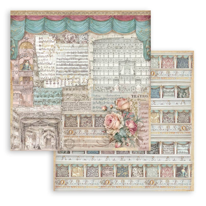 Stamperia Venice City Of Art 8" x 8" Scrapbooking Paper Pad