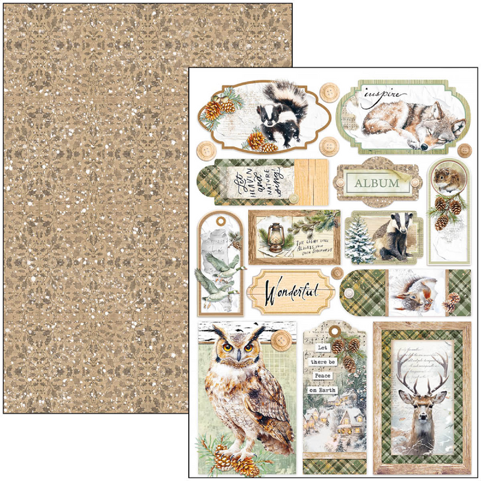 Ciao Bella Forest Tales A4 Scrapbooking Paper Set