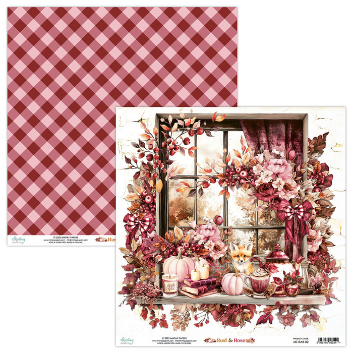 Mintay Rust & Rose 8" x"8 Paper Pad