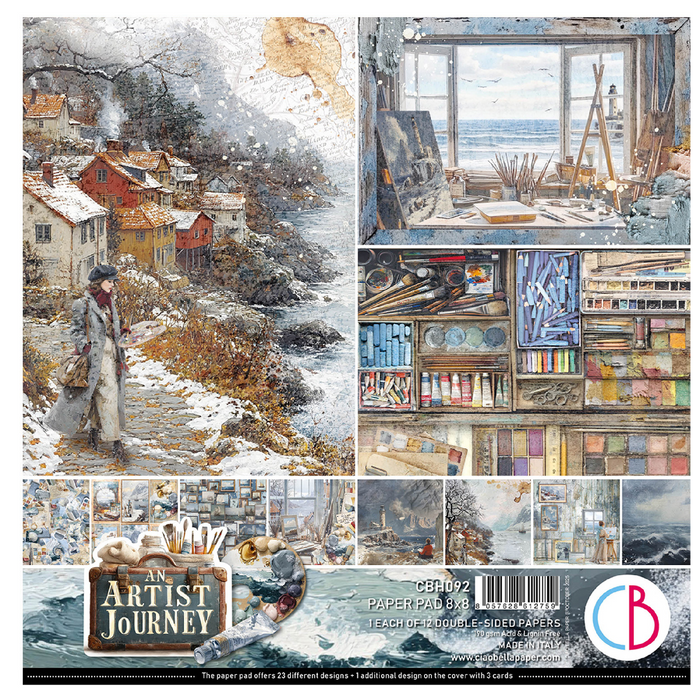 Ciao Bella An Artist Journey 8" x 8" Scrapbooking Paper Set