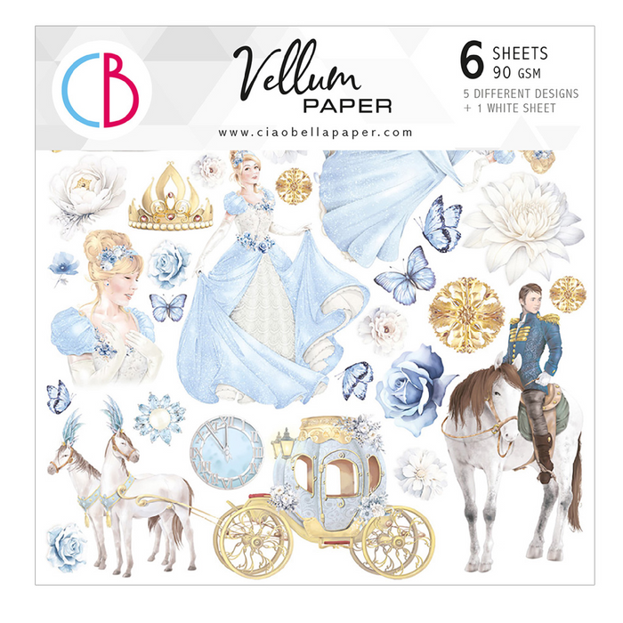 Ciao Bella Midnight Spell 6" x 6" Vellum Fussy Cut