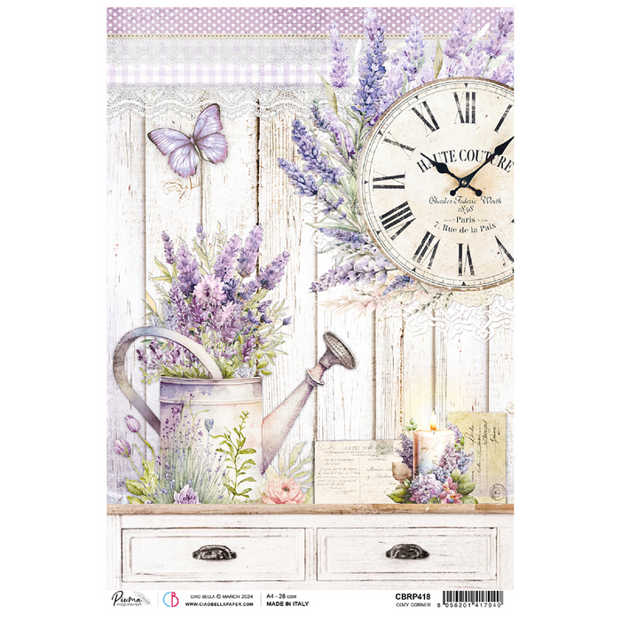 Ciao Bella Morning In Provence A4 Rice Paper (Cozy Corner)