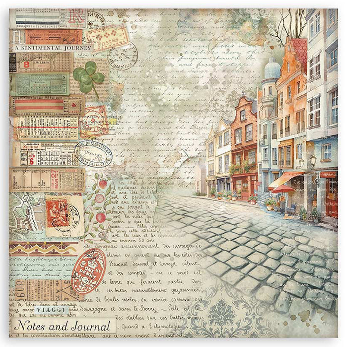 Stamperia Art Of Travelling 12" x 12" Single Faced Maxi Paper Pad