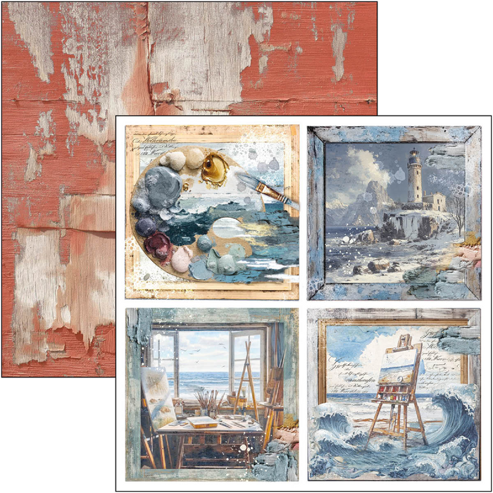 Ciao Bella An Artist Journey 8" x 8" Scrapbooking Paper Set