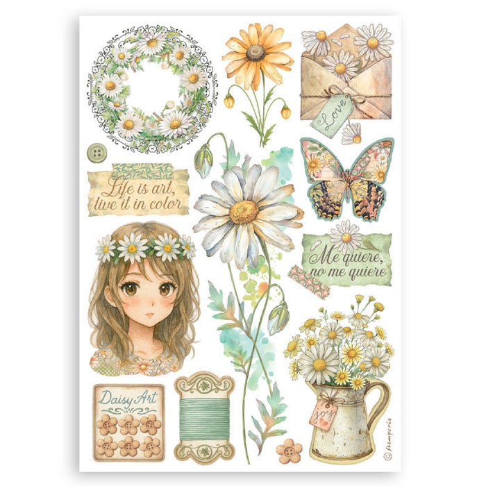 Stamperia Daisy Art A5 Washi Pad