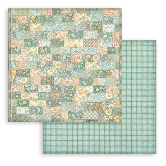 Stamperia Daisy Art 12" x 12" Maxi Backgrounds Selection Paper Pad