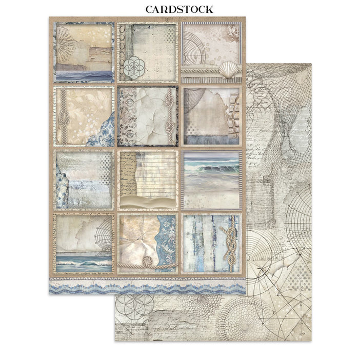 Stamperia Silent Sea Junk Journal Stickers Cut-outs Backgrounds