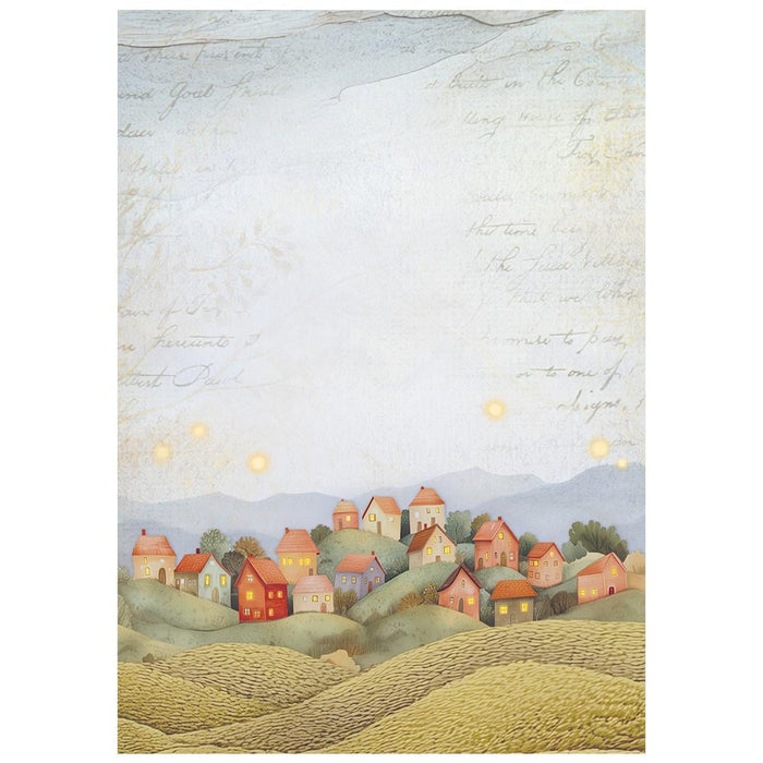 Stamperia Whispering Woods A6 Rice Paper Backgrounds Pack