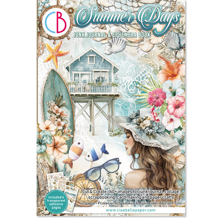 Ciao Bella Summer Days A4 Junk Journal & Ephemera Book