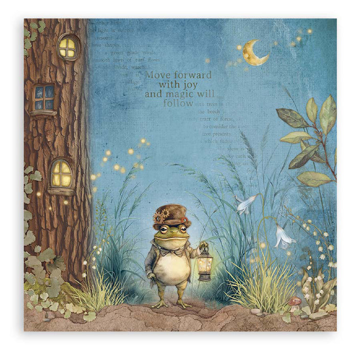 Stamperia Hidden Grove 8" x 8" Single Faced Maxi Paper Pad