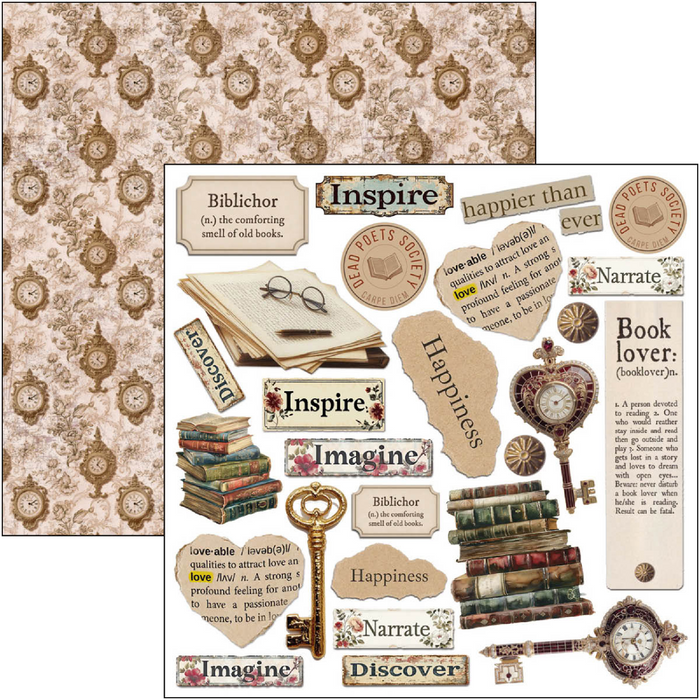 Ciao Bella Book Lovers 6" x 6" Fussy Cut Pad